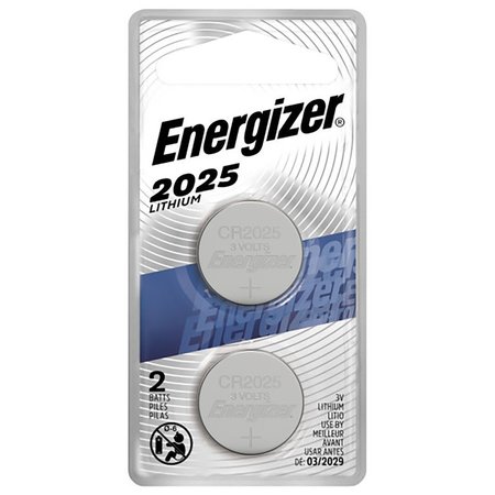 ENERGIZER Lithium 2025 3 V Electronic/Watch Battery 2 pk 2025BP-2N